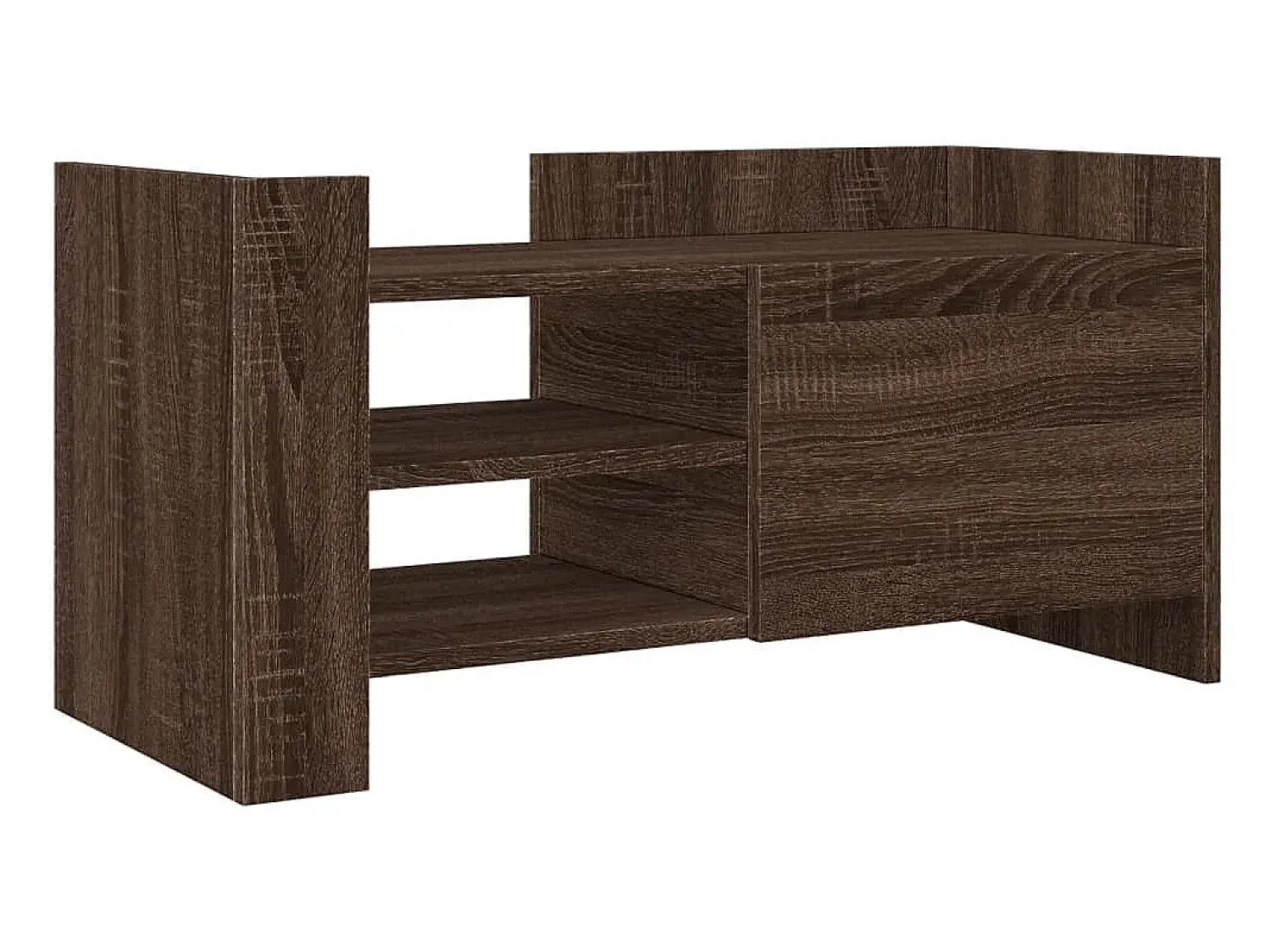 Outlet Móvel de TV 80x35x40 cm derivados de madeira carvalho PT301106 Castanho