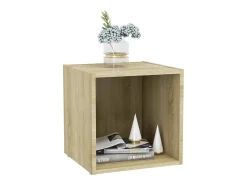 Móvel De Tv| Móvel de TV 37x35x37 cm derivados de madeira carvalho sonoma PT966671 Castanho