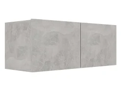 Móvel De Tv* Móvel de TV 80x30x30 cm derivados de madeira cimento PT590426 Cinzento