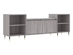New Móvel de TV 160x35x55 cm derivados de madeira sonoma PT121220 Cinzento