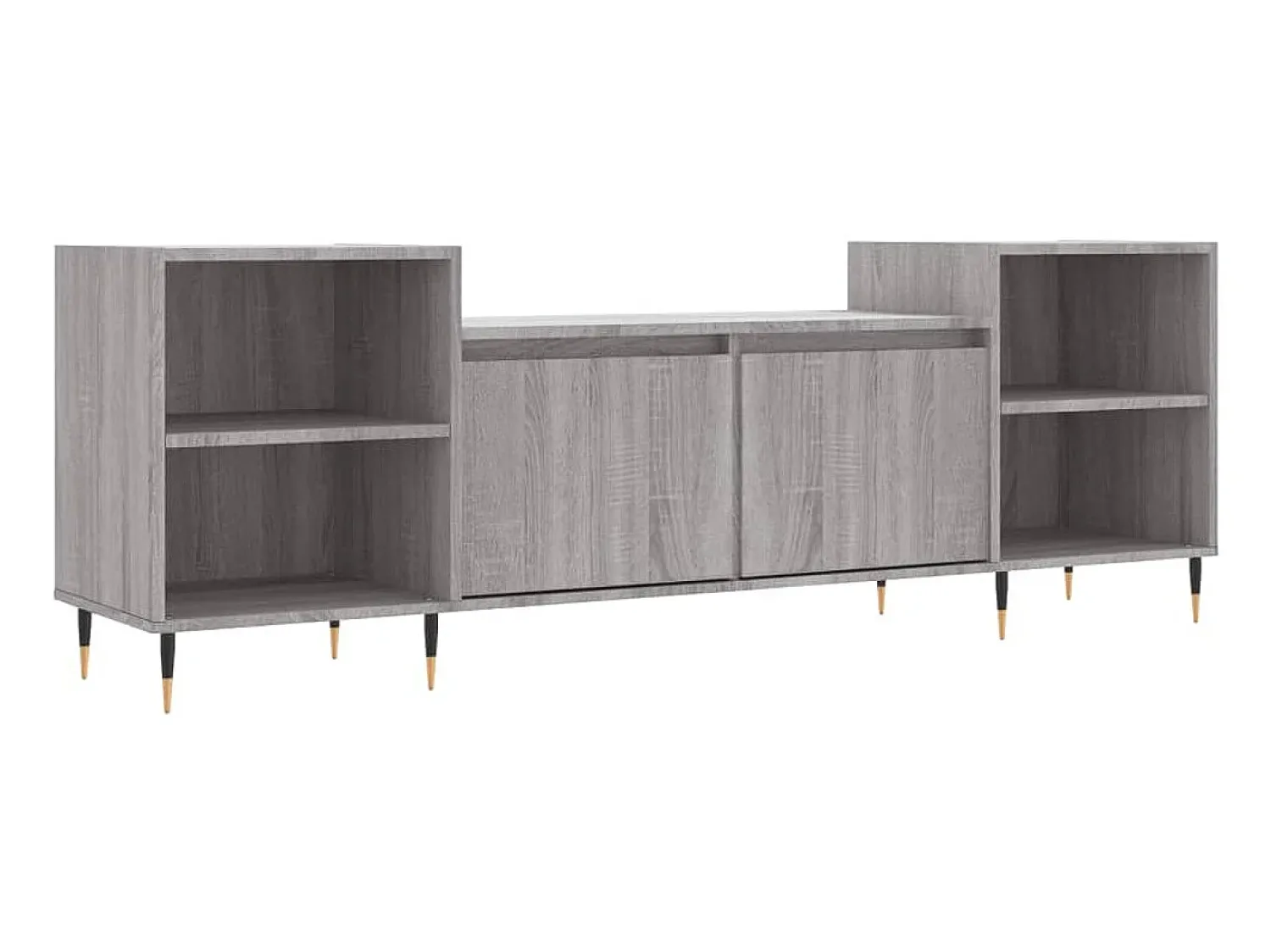 New Móvel de TV 160x35x55 cm derivados de madeira sonoma PT121220 Cinzento
