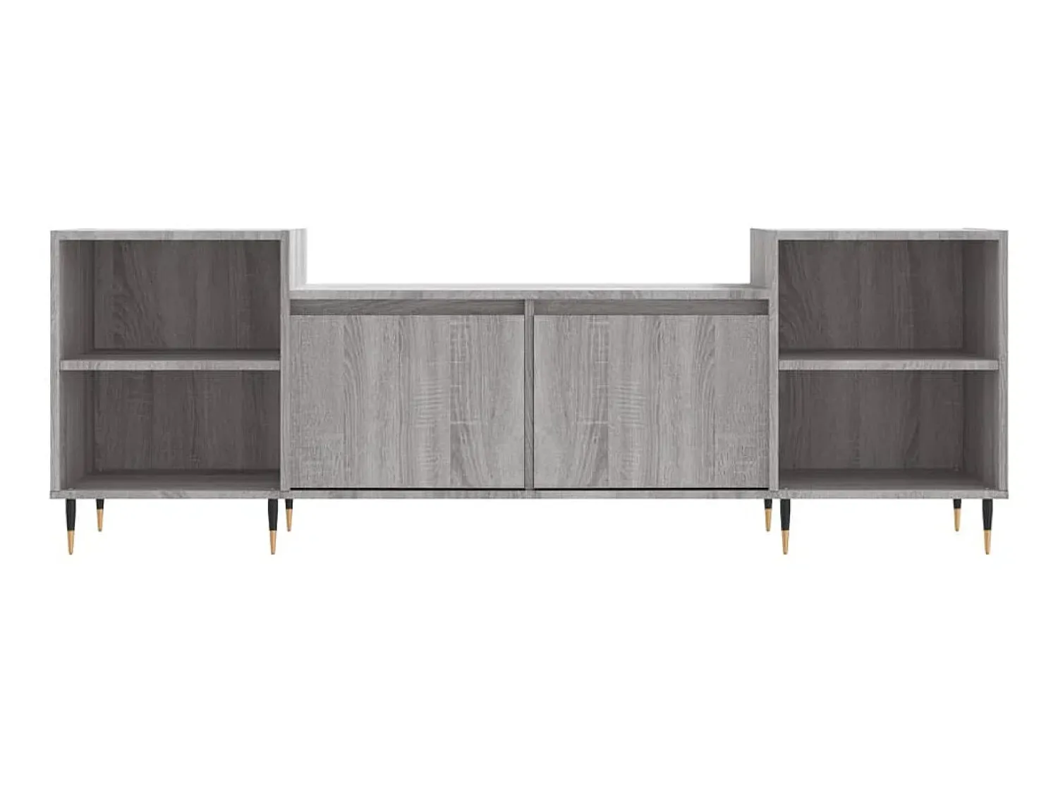 New Móvel de TV 160x35x55 cm derivados de madeira sonoma PT121220 Cinzento