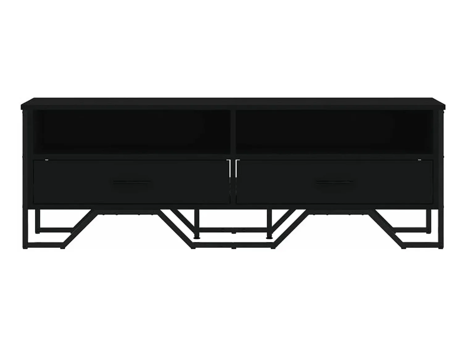Móvel De Tv* Móvel de TV 122x34x41 cm derivados de madeira PT714509 Preto