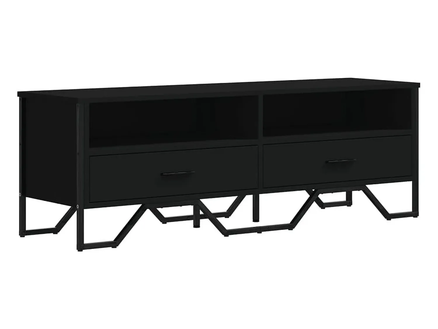 Móvel De Tv* Móvel de TV 122x34x41 cm derivados de madeira PT714509 Preto