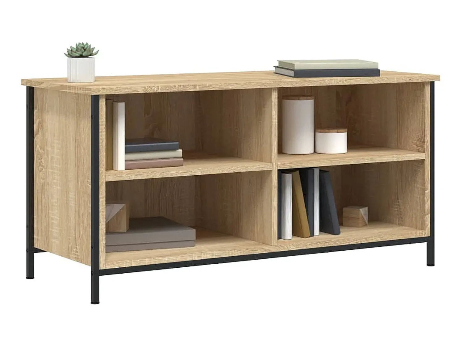 Sale Móvel de TV 100x40x50 cm derivados de madeira carvalho sonoma PT858466 Castanho