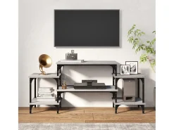 Móvel De Tv| Móvel de TV 117x35x52 cm derivados de madeira sonoma PT409548 Cinzento