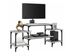 Móvel De Tv| Móvel de TV 117x35x52 cm derivados de madeira sonoma PT409548 Cinzento