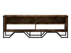 Clearance Móvel de TV 122x34x41 cm derivados de madeira carvalho fumado PT905458 Castanho