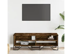 Clearance Móvel de TV 122x34x41 cm derivados de madeira carvalho fumado PT905458 Castanho