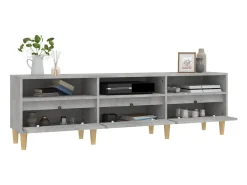 Móvel De Tv* Móvel de TV 150x30x44,5 cm derivados de madeira cinza cimento PT248309 Cinzento