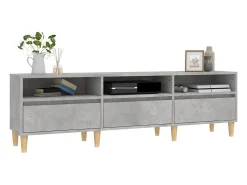 Móvel De Tv* Móvel de TV 150x30x44,5 cm derivados de madeira cinza cimento PT248309 Cinzento