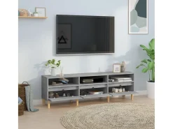 Móvel De Tv* Móvel de TV 150x30x44,5 cm derivados de madeira cinza cimento PT248309 Cinzento
