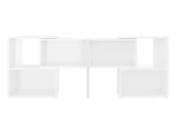 Hot Móvel de TV 104x30x52 cm derivados de madeira brilhante PT250581 Branco
