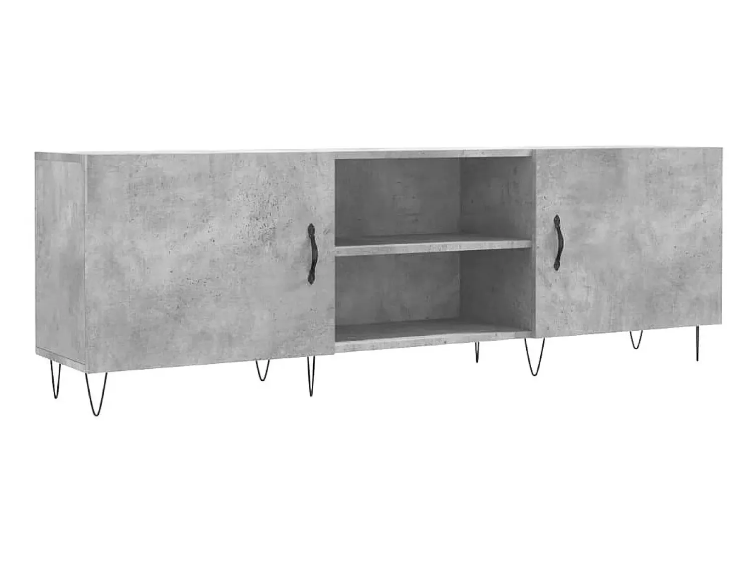 Móvel de TV 150x30x50 cm derivados de madeira cinza-cimento PT465740^ Móvel De Tv