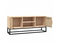 Móvel De Tv| Móvel de TV 105x30x45 cm derivados de madeira e ferro PT264071 Castanho