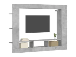 Móvel de TV 152x22x113 cm derivados de madeira cimento PT755917^ Móvel De Tv
