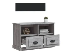 Móvel De Tv| Móvel de TV 80x35x50 cm derivados de madeira sonoma PT219057 Cinzento