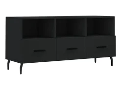 Móvel de TV 102x36x50 cm derivados de madeira PT655527 Preto
