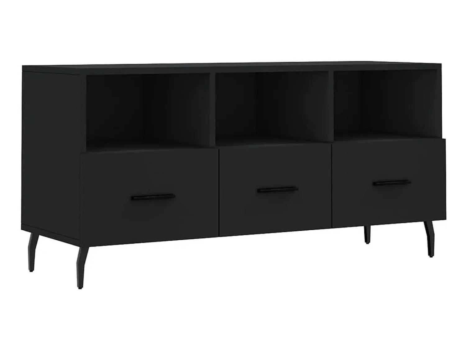 Móvel de TV 102x36x50 cm derivados de madeira PT655527 Preto