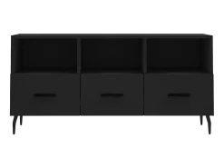 Móvel de TV 102x36x50 cm derivados de madeira PT655527 Preto