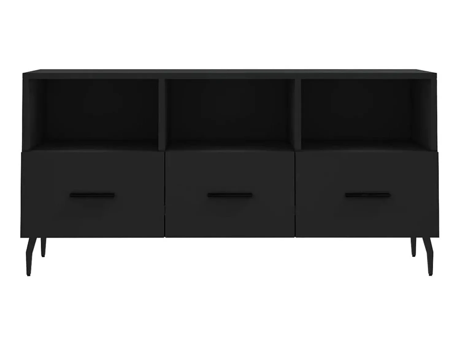 Móvel de TV 102x36x50 cm derivados de madeira PT655527 Preto