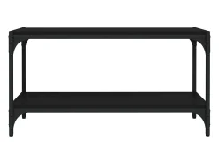 Móvel De Tv|vidaxl Móvel de TV 80x33x41 cm derivados de madeira e aço Preto