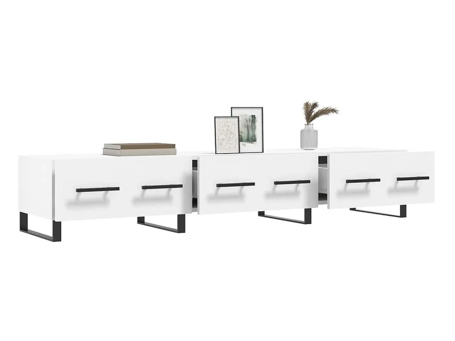 Sale Móvel de TV 150x36x30 cm derivados de madeira PT819995 Branco