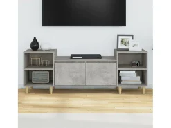 Móvel de TV 160x35x55 cm derivados de madeira cimento PT261427^ Móvel De Tv