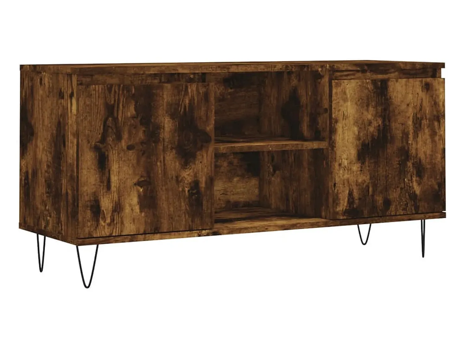 Hot vidaxl Móvel de TV 104x35x50 cm derivados de madeira carvalho fumado Castanho
