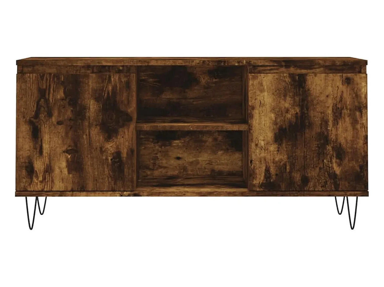 Hot vidaxl Móvel de TV 104x35x50 cm derivados de madeira carvalho fumado Castanho