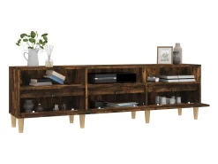 Clearance Móvel de TV 150x30x44,5 cm derivados de madeira carvalho fumado PT106489 Castanho