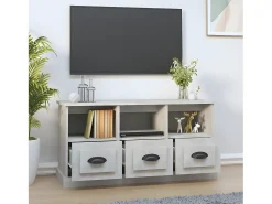 Móvel de TV 100x35x50 cm derivados de madeira cimento PT234348^ Móvel De Tv