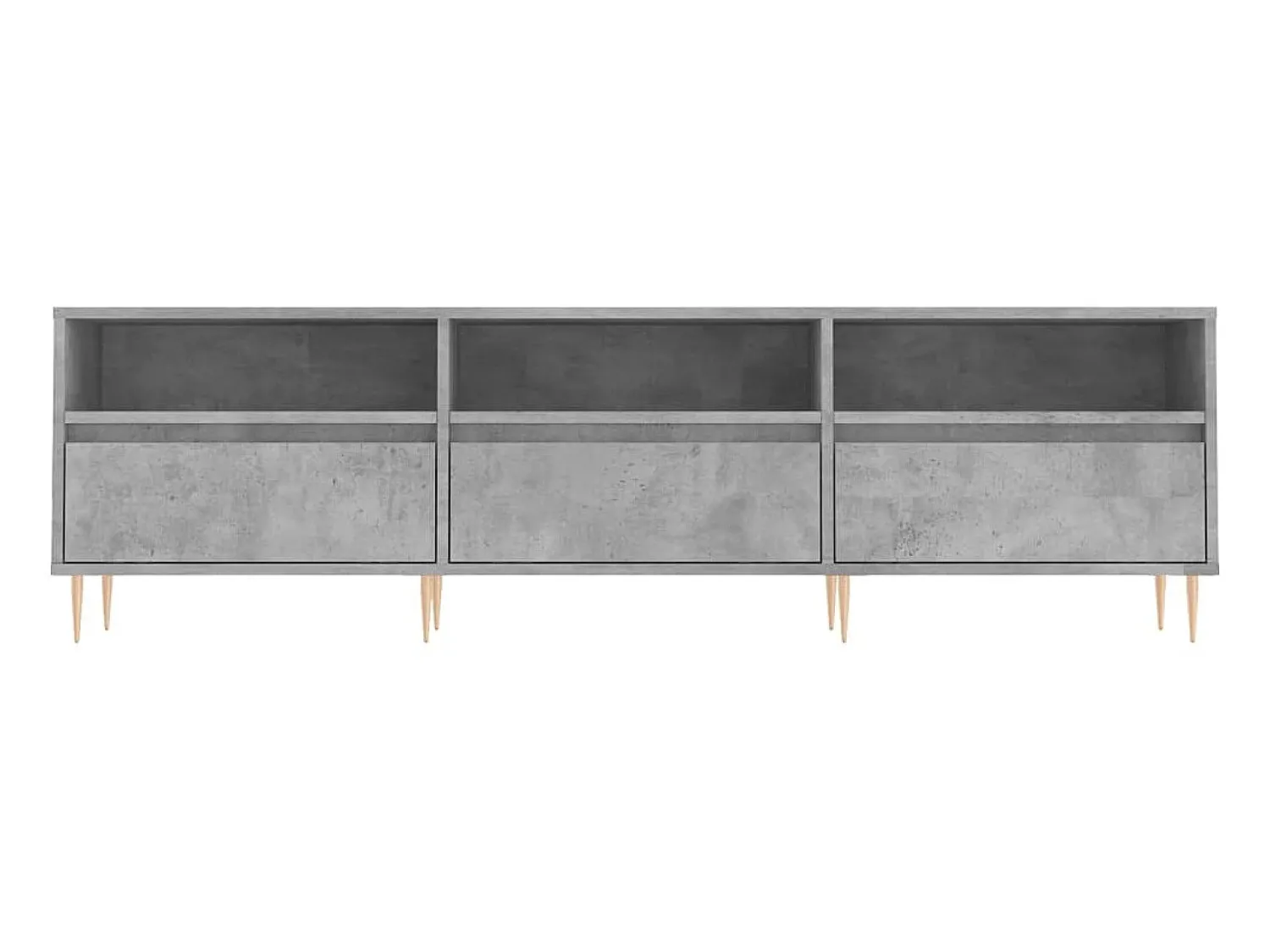 Móvel de TV 150x30x44,5 cm derivados de madeira cinza cimento PT179759^ Móvel De Tv