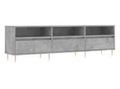 Móvel de TV 150x30x44,5 cm derivados de madeira cinza cimento PT179759^ Móvel De Tv