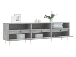 Móvel de TV 150x30x44,5 cm derivados de madeira cinza cimento PT179759^ Móvel De Tv