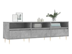 Móvel de TV 150x30x44,5 cm derivados de madeira cinza cimento PT179759^ Móvel De Tv