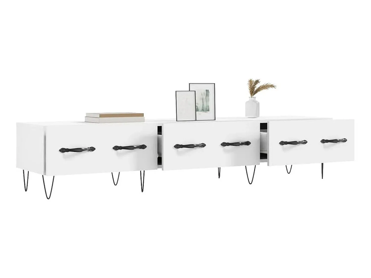 Móvel De Tv| Móvel de TV 150x36x30 cm derivados de madeira PT251789 Branco