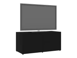Móvel De Tv* Móvel de TV 80x34x36 cm derivados de madeira PT527120 Preto