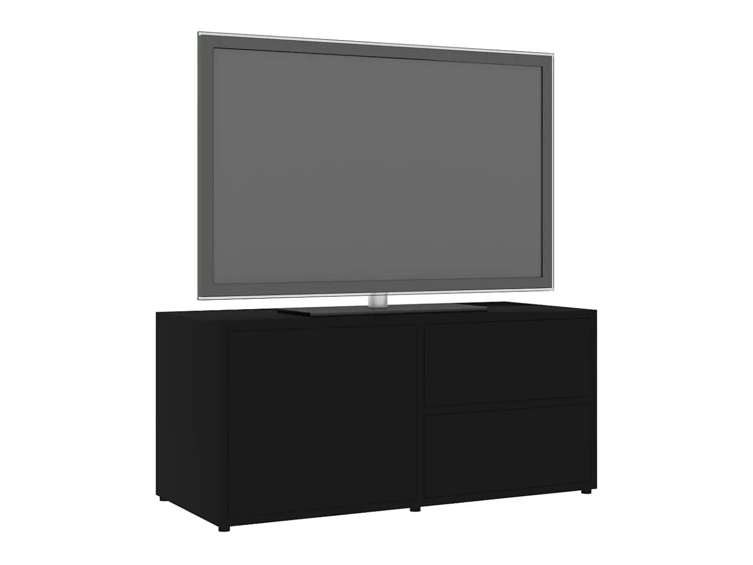 Móvel De Tv* Móvel de TV 80x34x36 cm derivados de madeira PT527120 Preto