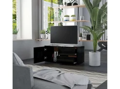 Móvel De Tv* Móvel de TV 80x34x36 cm derivados de madeira PT527120 Preto