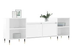 Móvel de TV 160x35x55 cm derivados de madeira brilhante PT736711^ Móvel De Tv