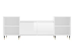 Móvel de TV 160x35x55 cm derivados de madeira brilhante PT736711^ Móvel De Tv