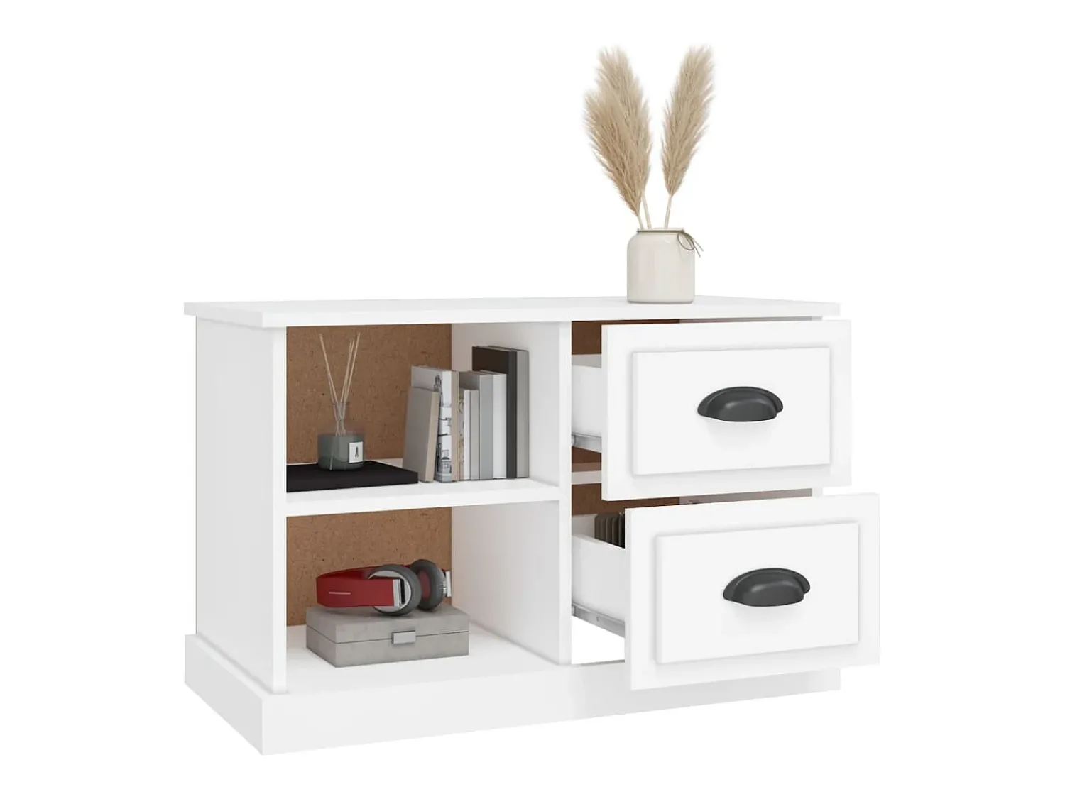 Móvel De Tv| Móvel de TV 73x35,5x47,5 cm derivados de madeira PT470039 Branco