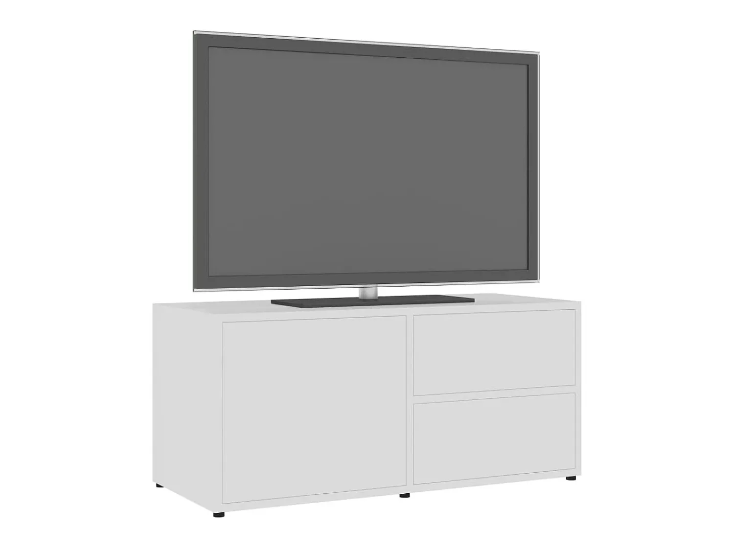 Móvel De Tv* Móvel de TV 80x34x36 cm derivados de madeira PT250691 Branco