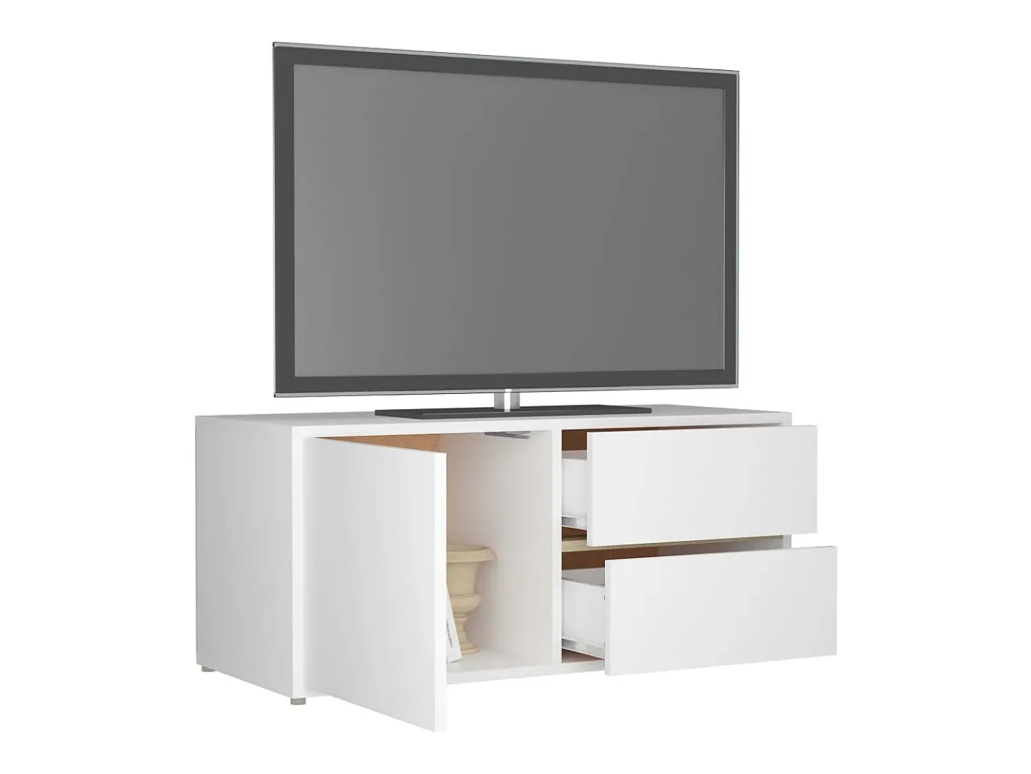 Móvel De Tv* Móvel de TV 80x34x36 cm derivados de madeira PT250691 Branco