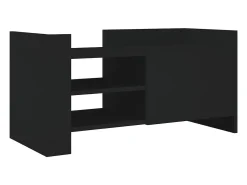 Móvel De Tv| Móvel de TV 80x35x40 cm derivados de madeira PT680046 Preto