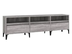 Móvel De Tv| Móvel de TV 150x30x44,5 cm derivados de madeira sonoma PT358111 Cinzento