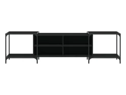 Móvel de TV 203x37x50 cm derivados de madeira PT383057 Preto