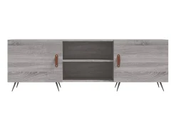 Móvel De Tv| Móvel de TV 150x30x50 cm derivados de madeira sonoma PT310089 Cinzento