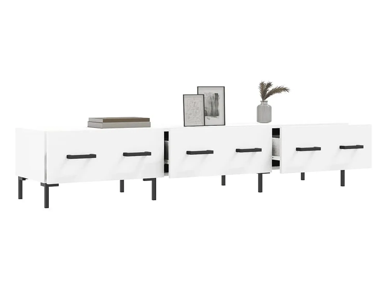 Sale Móvel de TV 150x36x30 cm derivados de madeira PT793735 Branco